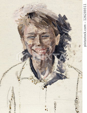 oil painting, portrait, handmade drawing oil painting, portrait, handmade drawing 126289311