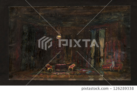 landscape, oil painting, handmade drawing 126289338