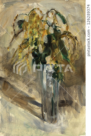 still life, oil painting, handmade drawing still life, oil painting, handmade drawing 126289374