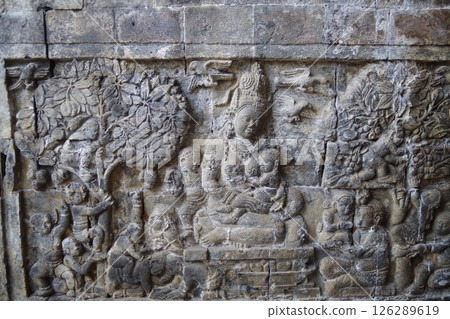 印尼婆羅浮屠寺廟遺址 Mendut 寺廟 126289619