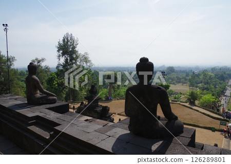 印尼 世界遺產 婆羅浮屠寺廟遺址 婆羅浮屠寺廟 126289801