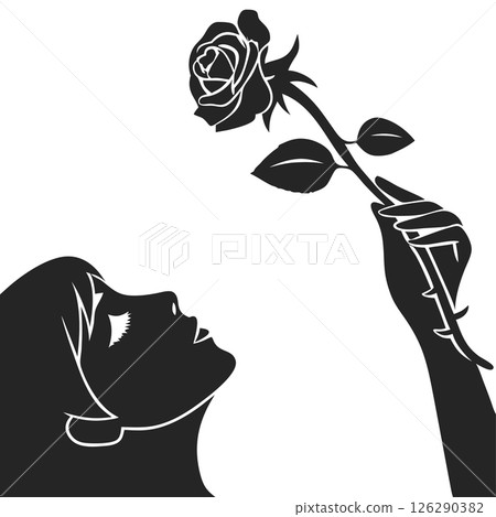 Minimal Graphic Design Silhouette Vector Art for Web, Print, and Creative Branding Projects 126290382