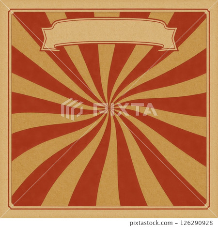 Retro circus pattern with vintage mockup and copy space, suitable for background 126290928