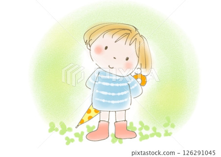 雨停了。嘿，雨停了！我們出去吧 126291045