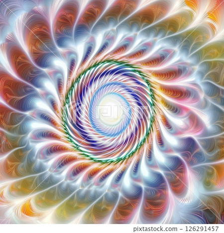 Colorful and delicate fractal art with fantastical spiral patterns Colorful and delicate fractal art with fantastical spiral patterns 126291457