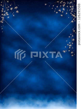 繁星點點的夜空背景素材 126291508