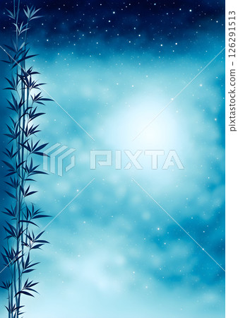 Starry night sky background material 126291513