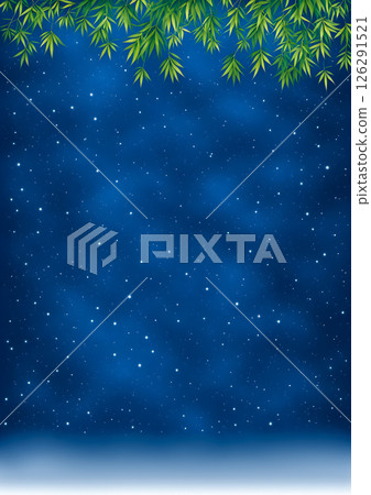 繁星點點的夜空背景素材 126291521