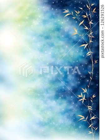 繁星點點的夜空背景素材 126291526