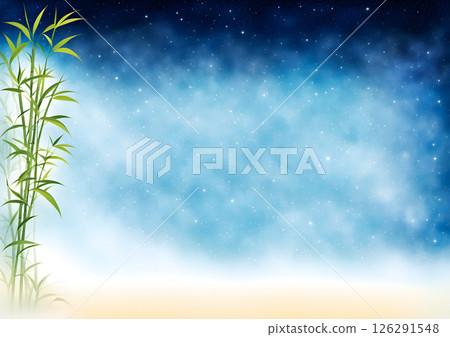 繁星點點的夜空背景素材 126291548
