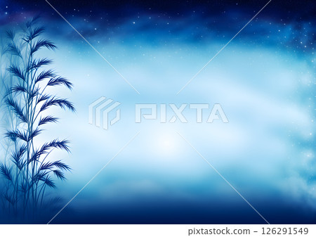 Starry night sky background material 126291549