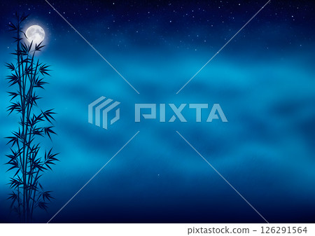 Starry night sky background material 126291564