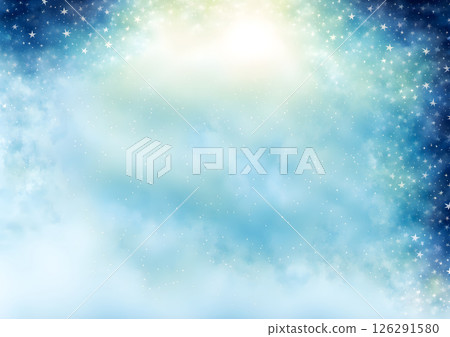 Starry night sky background material 126291580