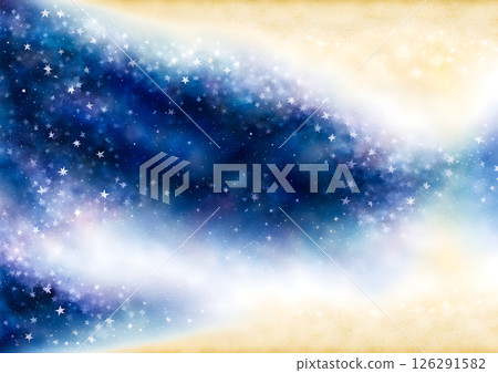 繁星點點的夜空背景素材 126291582