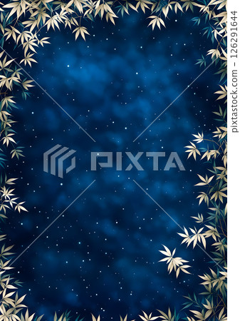 Starry night sky background material 126291644