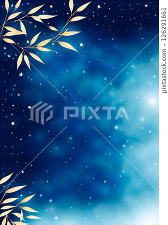繁星點點的夜空背景素材 126291661
