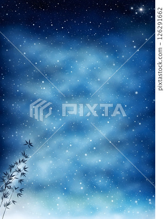 繁星點點的夜空背景素材 126291662