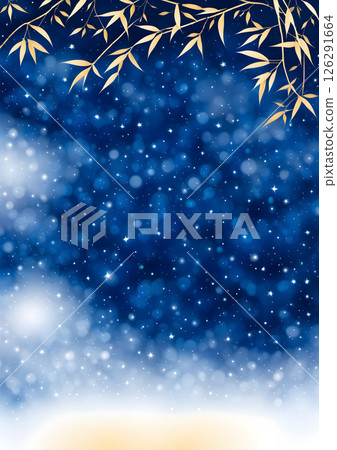 Starry night sky background material 126291664