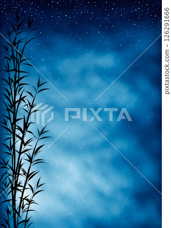 Starry night sky background material 126291666