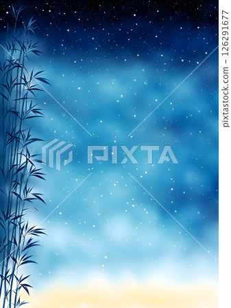 繁星點點的夜空背景素材 126291677