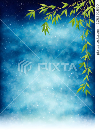 繁星點點的夜空背景素材 126291690