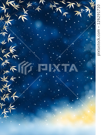 Starry night sky background material 126291710