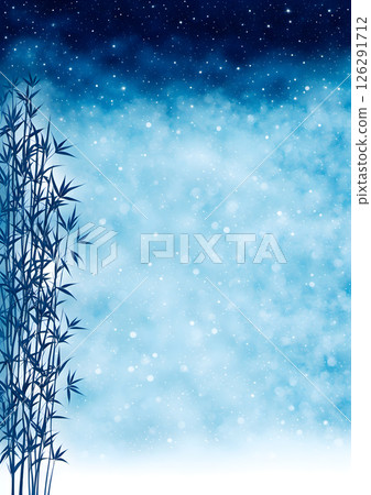 Starry night sky background material 126291712