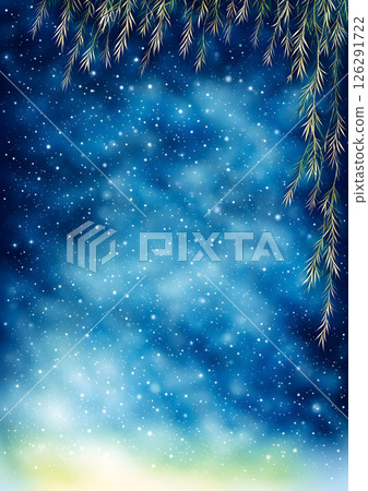 Starry night sky background material 126291722
