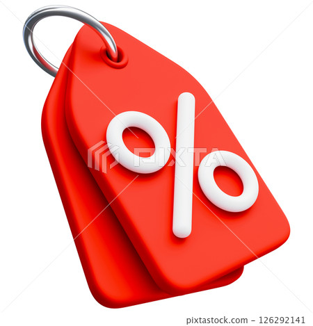 Price Tag With Percentage Sign 126292141