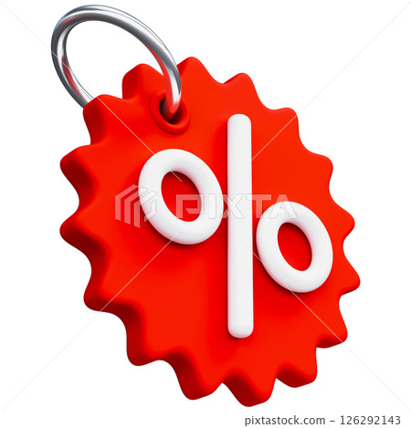 Price Tag With Percentage Sign Price Tag With Percentage Sign 126292143