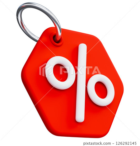 Price Tag With Percentage Sign 126292145