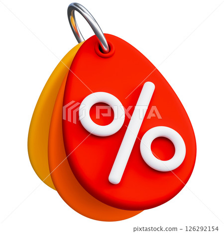 Price Tag With Percentage Sign 126292154