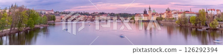 Charles Bridge at sunset in Prague, Czech Republic Charles Bridge at sunset in Prague, Czech Republic 126292394
