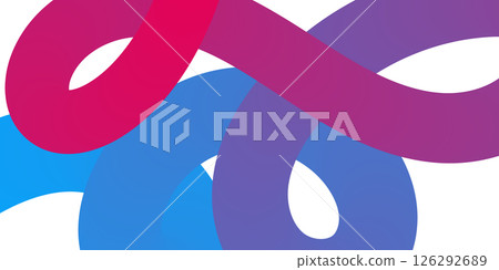 gradient color lines. curved dynamic wave. Vector illustration 126292689