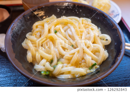 Very delicious Sanuki udon from Kagawa prefecture in Japan 126292843