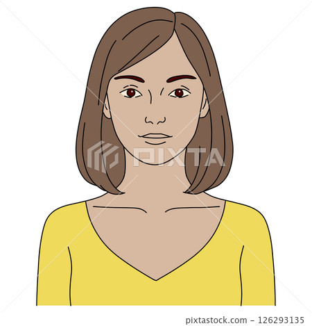 Healthy beauty front bust up Healthy beauty front bust up 126293135