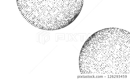 Technology background with copy space. Abstract sphere. Dots connected by lines. Minimalist mesh. Abstract polygonal shape. 126293459