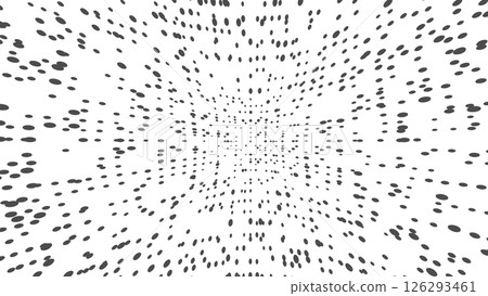 Dots connected by lines. Abstract wave. Minimalist mesh. Abstract polygonal shape. 126293461