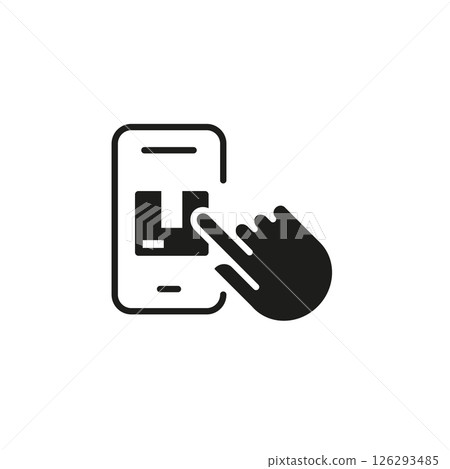 Mobile Parcel Order Icon Mobile Parcel Order Icon 126293485
