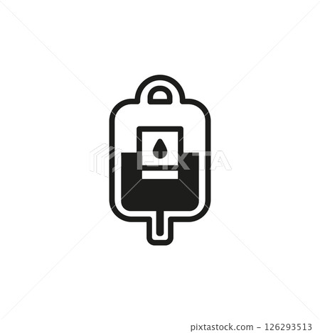 Blood transfusion icon 126293513