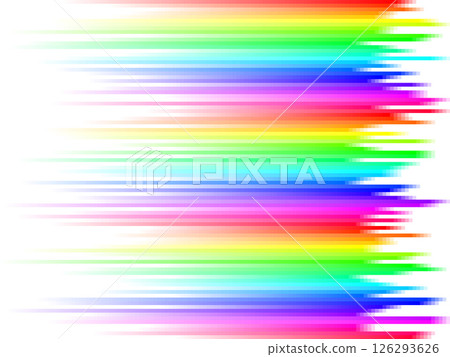 Rainbow stripes gradient with squares mosaic pattern, white background, vector graphic wallpaper or leaflet 126293626