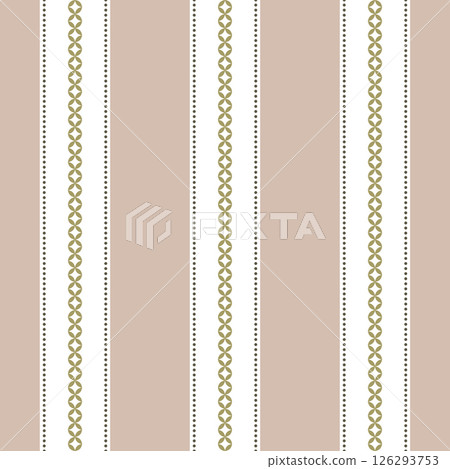 Stripes seamless pattern. Vertical beige, green and white shirt striped. Stripes seamless pattern. Vertical beige, green and white shirt striped. 126293753