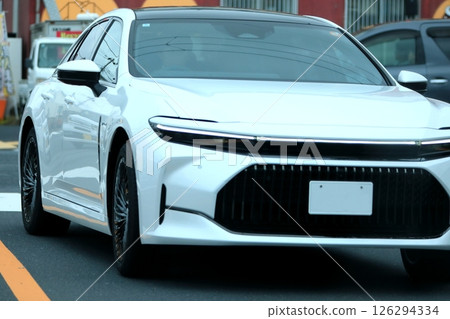 白色轎車 白色轎車 126294334