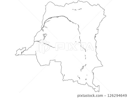 Blank map Democratic Republic of the Congo 126294649