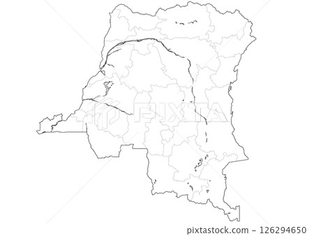 Blank map Democratic Republic of the Congo Blank map Democratic Republic of the Congo 126294650