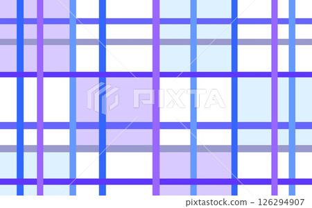 Lattice pattern, geometric pattern, square, blue, purple 126294907