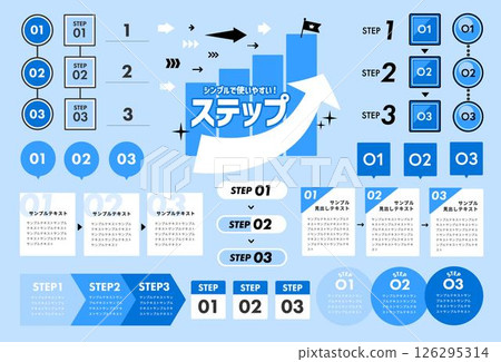 Simple step material set 126295314