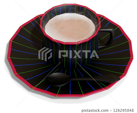 Design Tea Cup-RGB Line 126295848