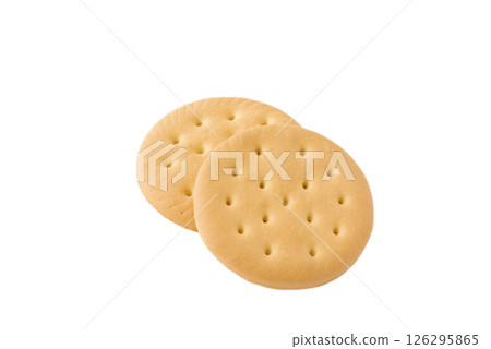 Two biscuits on a transparent background (png) 126295865