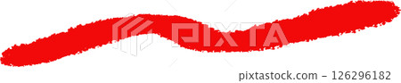 Red hand drawn underline icon Red hand drawn underline icon 126296182